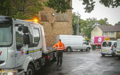 Mini-Excavator and van recovered