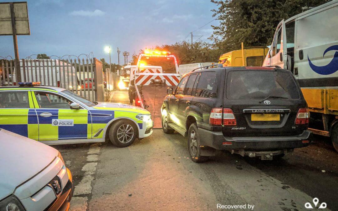 Toyota Landcruiser stolen/recovered from Warwickshire