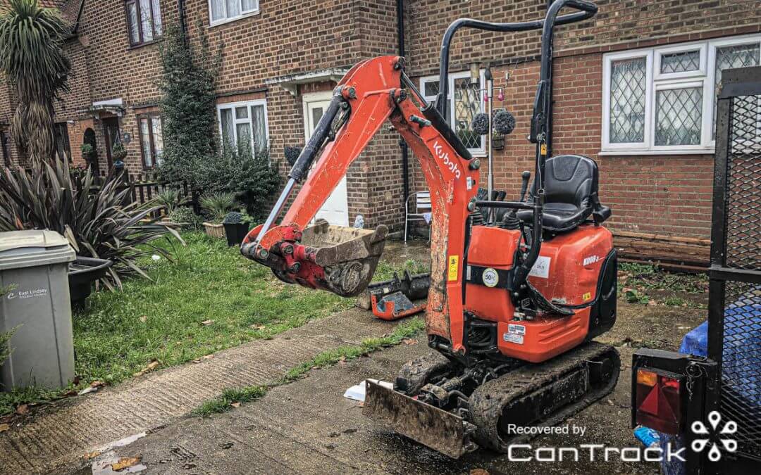 Kubota Micro-Excavator recovered from Buckinghamshire