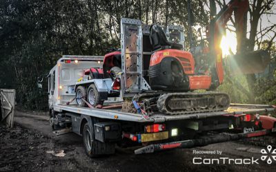 Kubota Mini Excavator stolen/recovered from Surrey