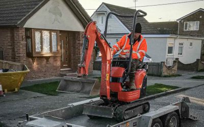 Kubota Micro Excavator KX008 recovered in Essex