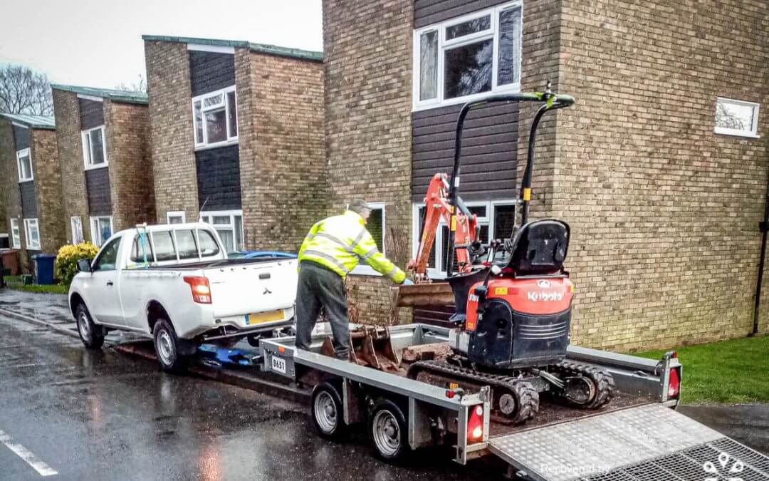 Kubota Micro Excavator stolen and recovered from Surrey