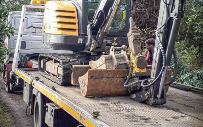 Volvo EC27C Excavotor stolen in London recovered in County Durham
