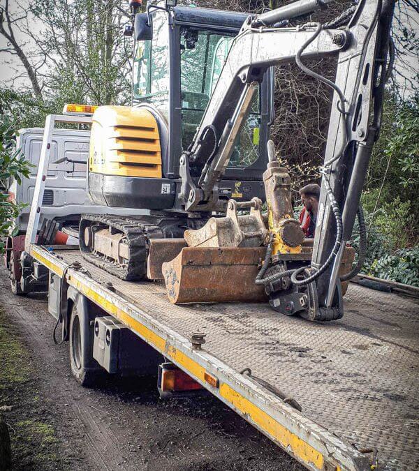 Volvo EC27C Excavotor stolen in London recovered in County Durham
