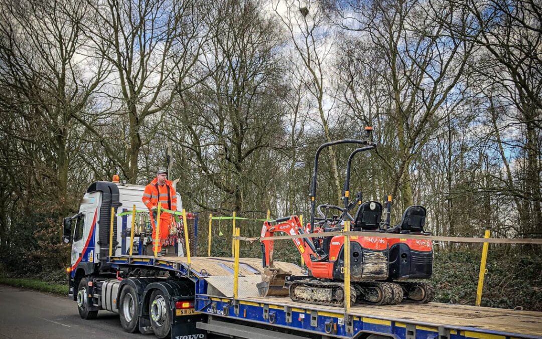 2x Kubota Micro Excavators Stolen in Leicestershire recovered in Nottinghamshire