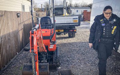 Kubota Micro Excavator stolen and recovered in Warwickshire
