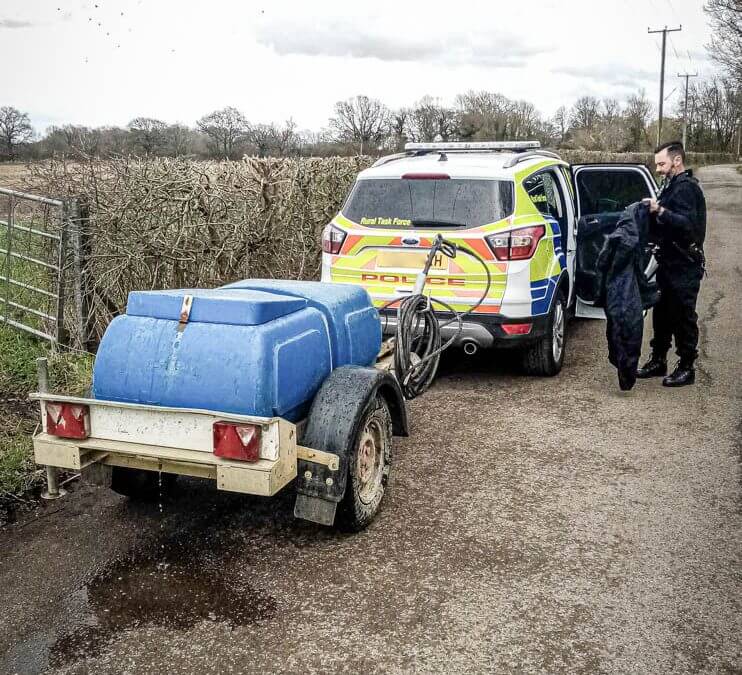 Bowser Pressure Washer stolen and recovered in Kent